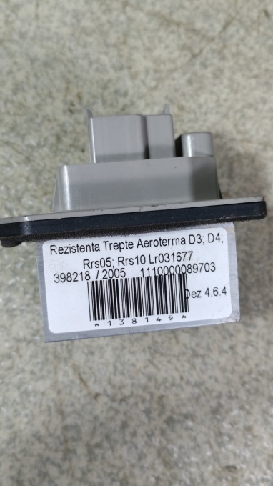 Rezistenta trepte aeroterma DISCOVERY 3 2005-2009; DISCOVERY 4 2010-2016; RANGE ROVER SPORT 2005-2009; RANGE ROVER SPORT 2010-2013 LR031677 8X23-19E624-AA