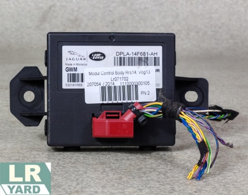 Body Control Module RANGE ROVER SPORT 2014-2022; RANGE ROVER 2013-2022 LR071702