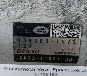 Electromotor Motor 2.0 Ingenium DTD; Motor 2.0 Ingenium DTA RANGE ROVER VELAR ≥2017; Jaguar F-PACE; Jaguar XE RANGE; Jaguar ALL NEW XF LR126163 GX73-11001-AD - Img 3