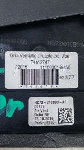 Grila ventilatie dreapta Jaguar XE RANGE; Jaguar F-PACE T4A12747 HX73-018B08-AE - Img 3