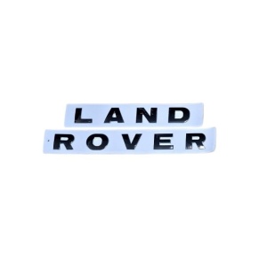 Scris Land Rover negru lucios