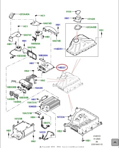 Modul electric / Transformator Discovery Sport 2015 ; Discovery 5 ; New Evoque 2019; VELAR ; Jaguar F Pace ; Jaguar E Pace 433123464 N8B2-14B227-AB - Img 3