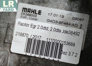 Racitor EGR Motor 2.0 Ingenium DTD; Motor 2.0 Ingenium DTA JDE38492 G4D3-9F464-AD - Img 2