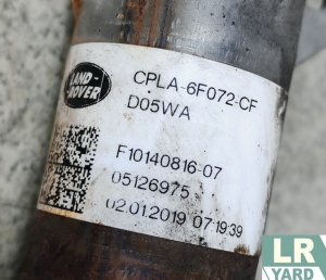 Conducta turbina dreapta Motor 3.0 TDV6 Gen1 Euro5; Motor 3.0 TDV6 Gen2 Euro6 LR094281 CPLA-6F072-CF - Img 2