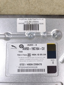 Amplificator audio final RANGE ROVER SPORT 2014-2022; Jaguar XF; Jaguar XJ ≥2010; Jaguar F-TYPE LR059980 EW93-19C164-CB - Img 3