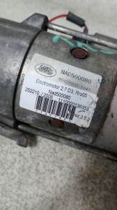 Electromotor Motor 2.7 TDV6 DISCOVERY 3 2005-2009; RANGE ROVER SPORT 2005-2009 NAD500080 5H22-11002-AA - Img 3