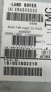 Modul trafic RANGE ROVER 2002-2009; DISCOVERY 3 2005-2009; RANGE ROVER SPORT 2005-2009 XRA500031 5H22-19C063-BA - Img 2