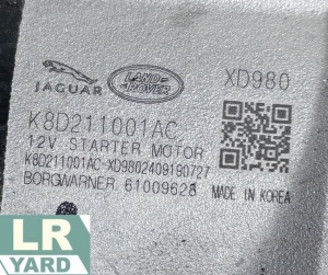 Electromotor Motor 2.0 Ingenium DTD; Motor 2.0 Ingenium DTA; Motor 2.0 Ingenium Benzina DISCOVERY SPORT ≥2015; NEW RANGE ROVER EVOQUE ≥2019 LR116048 K8D2-11001-AC - Img 3