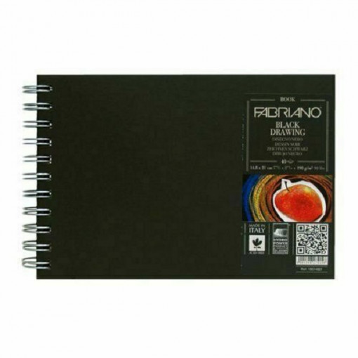 Blok drawing book spirala 21x29,7cm 40L 190g (murillo nero) Fabriano