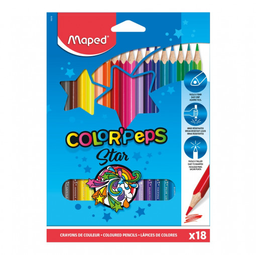 DRVENE BOJICE MAPED COLOR`PEPS STAR 1/18