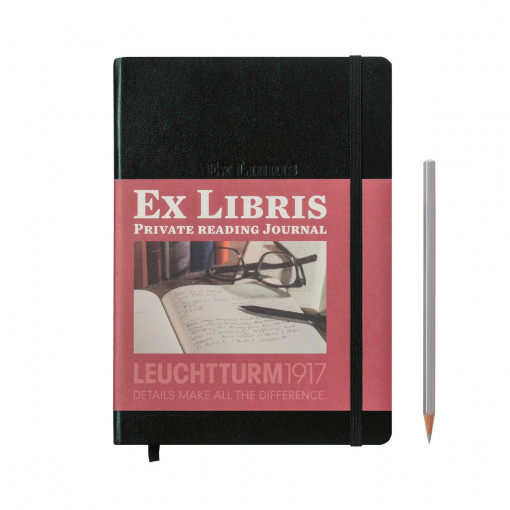 Ex Libris Private Reading Journal Medium (A5) Hardcover, Black