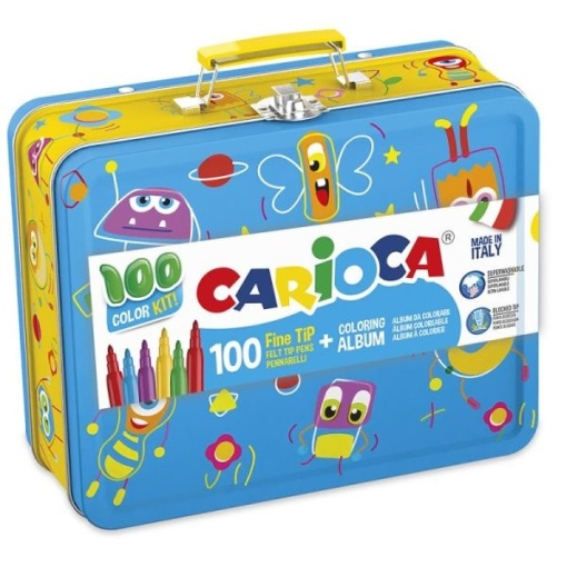 Flomasteri i bojanka Carioca 1/100 Koferče