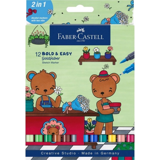 Goldfaber sketch flomaster Faber-Castell World of Teddybears 1/12