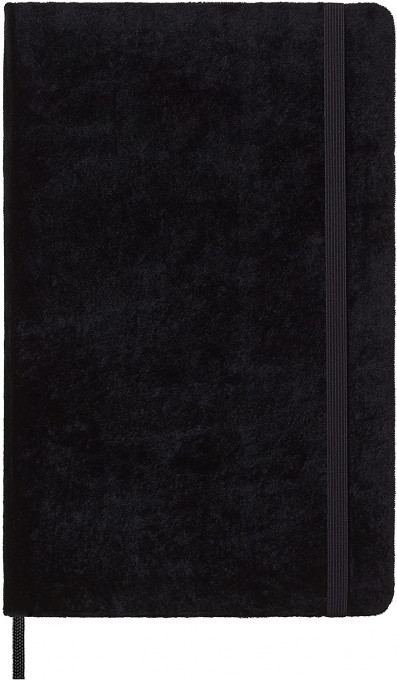 Moleskine Limited Edition Velvet Notebook, Hard Cover, Large, Ruled/Lined, Black