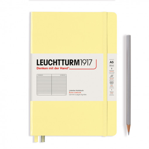 Notebook Hardcover Medium (A5), 251 pages, Dotted, Vanilla