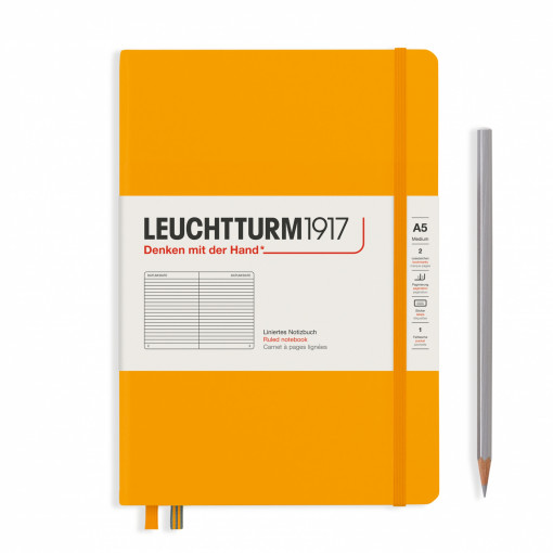 Notebook Medium (A5) Hardcover, Linije, Rising Sun
