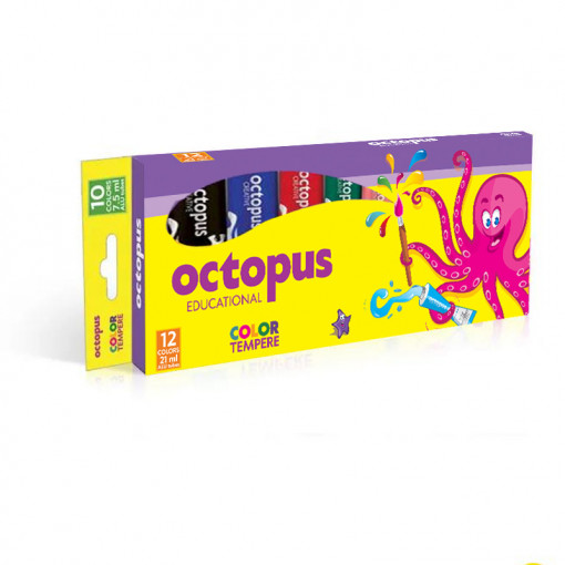 Tempera octopus 21ml 12/1 kartonsko pakovanje unl-1831