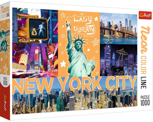Trefl puzzle Funny cities - Neon city NY 1000 delova