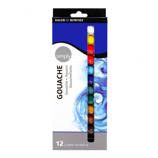 Boja gvaŠ set 12/1 set 12x12ml 126600912 simply