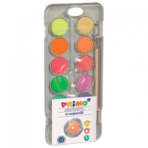 Boja vodena fi 30mm 12boja (8 metalik i 4 fluo tablete)+četkica CMP 115A12FM