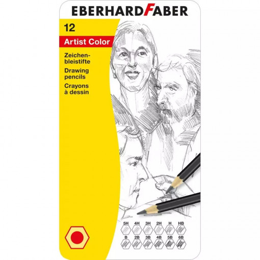 Eberhard Faber grafitne olovke 6B-5H 1/12