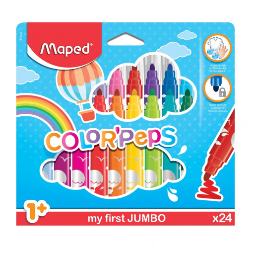 FLOMASTERI MAPED COLOUR`PEPS JUMBO 1/24