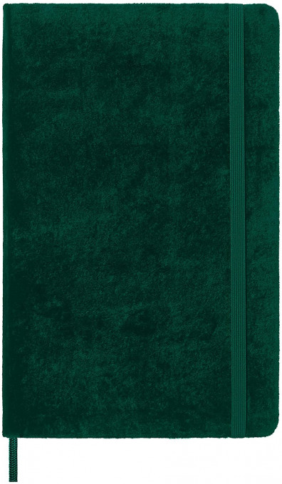 Moleskine Limited Edition Velvet Notebook, Hard Cover, Large , Ruled/Lined, Bottle Green