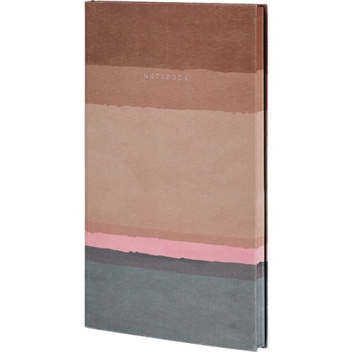 Notes 13x21cm linije 192strane s gumicom Stripes Rust