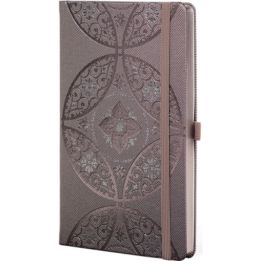 Notes 19x25cm linije 192strane s gumicom OrientalCharme Fossil Arabesque