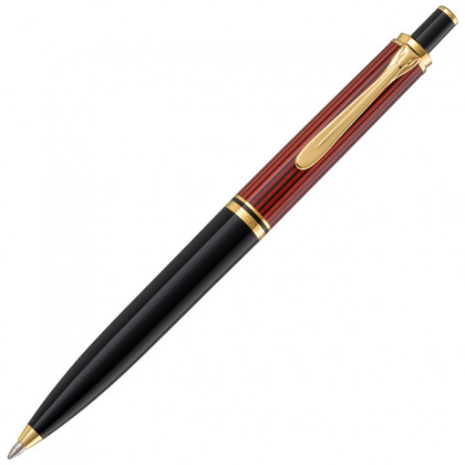 Olovka hemijska Souveran K400+poklon kutija G15 Pelikan 904995 crno-crvena