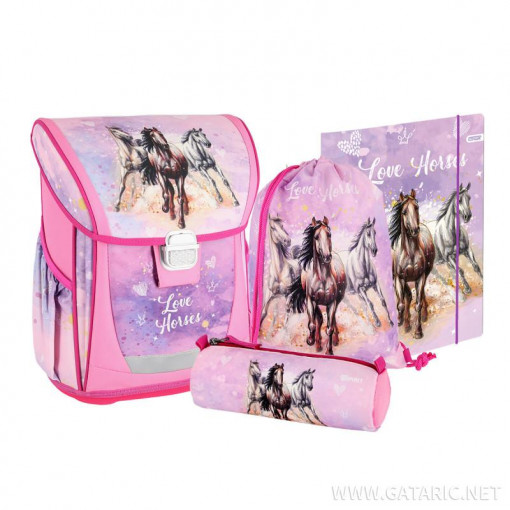 Torba set ''LOVE HORSE'' COOL 4-dijelova (Metalna kopča)