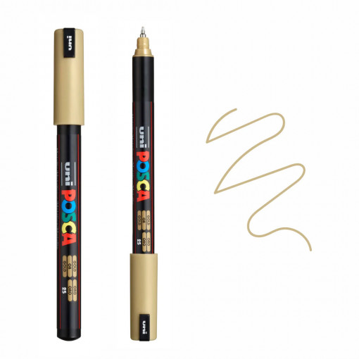 Uni Posca Paint Marker Pen PC-1MR - Gold