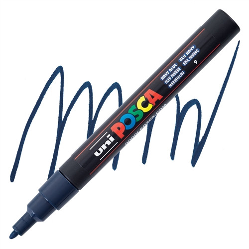 Uni Posca Paint Marker Pen PC-3M - Navy blue