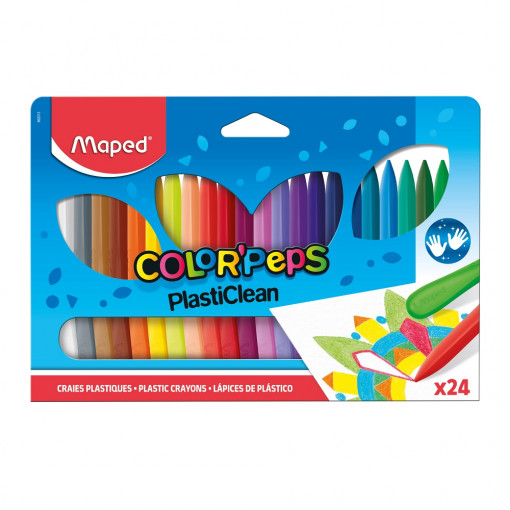 VOŠTANE BOJICE MAPED COLOR`PEPS PLASTIC CLEAN 1/24