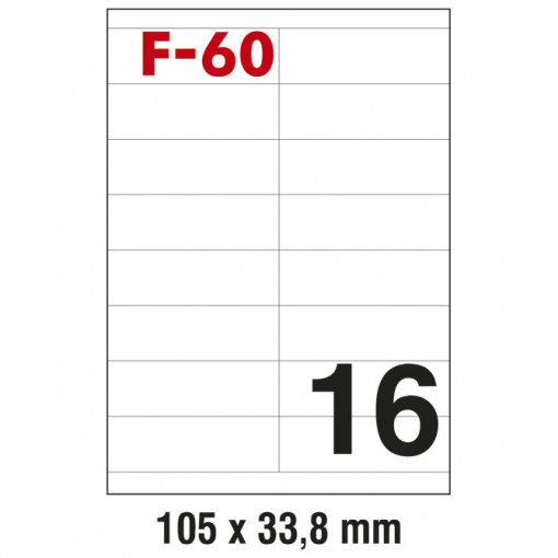 Etikete ILK 105x33,8mm pk100L Fornax F-60