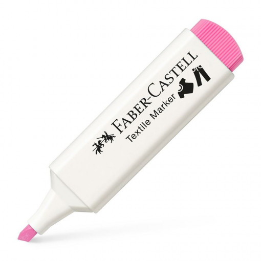 Faber Castell marker za tekstil roze