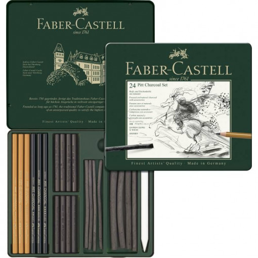 Faber Castell PITT CHARCOAL set 1/24