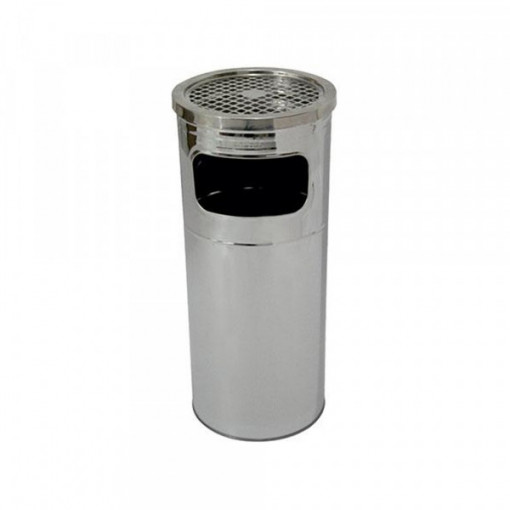 Kanta + pepeljara AM 1279 inox 24x60cm 27 lit. sa rešetkom