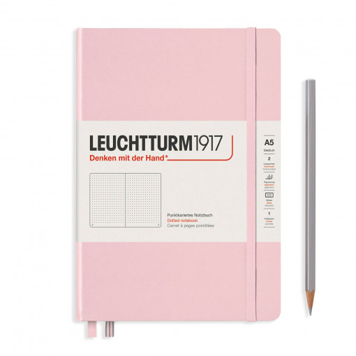 Notebook Medium (A5) Hardcover, Tačke, Svetlo roze
