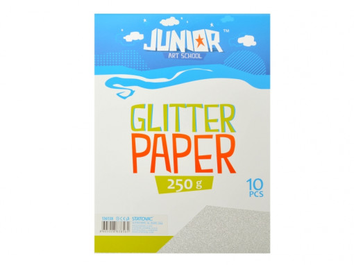 Papir glitter A4 250g SREBRNA