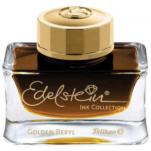 Tinta za nalivpero bočica 50ml Edelstein Pelikan 301626 zlatni beril (golden beryl)