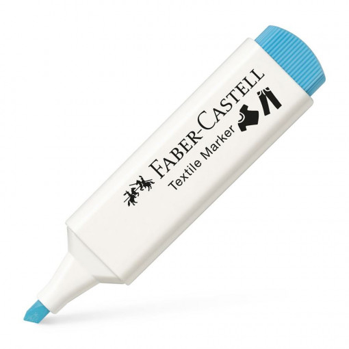 Faber Castell marker za tekstil svetlo plavi
