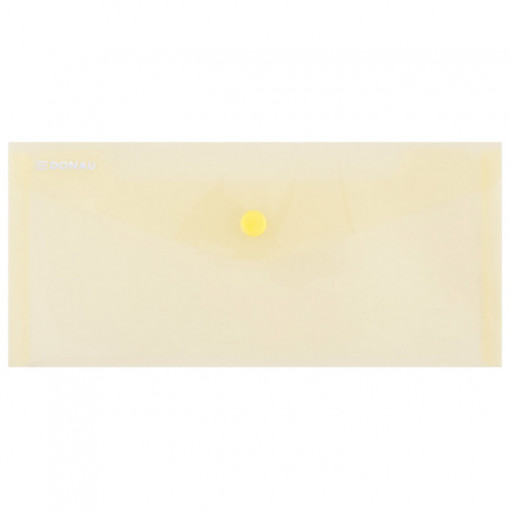 Fascikla koverta s dugmetom DL pp Donau 8548001PL-11 providno žuta