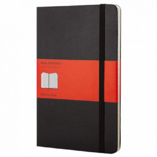 Moleskine Large Address Book Black - Moleskine Classic