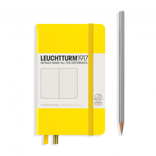 Notebook Pocket (A6) Hardcover, tačke, lemon
