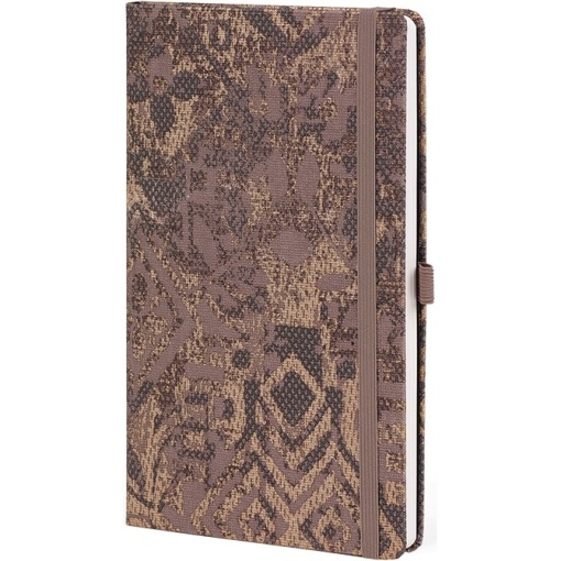 Notes 13x21cm linije 192strane s gumicom Shabby Brown Texture