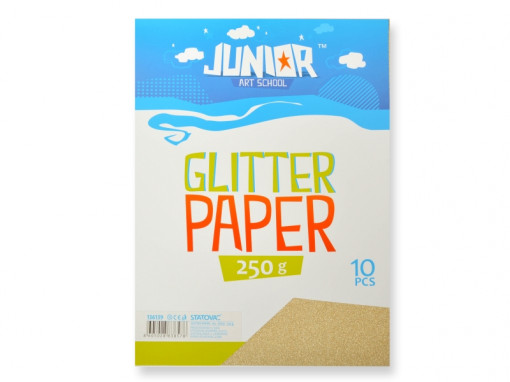 Papir glitter A4 250g ZLATNA