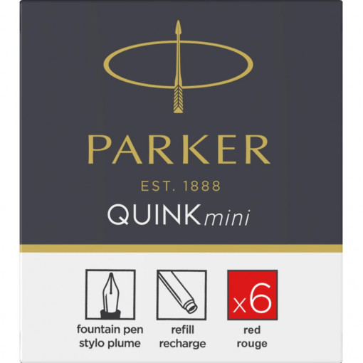PARKER patrone mini QUINK red 1/7