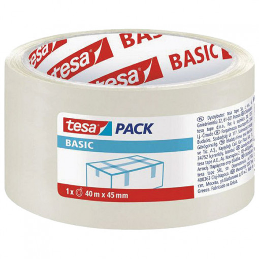 Traka lepljiva 45mm/40m Basic Tesa 58574 providna