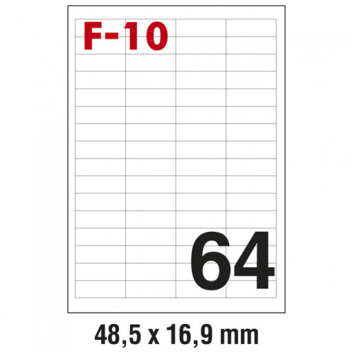 Etikete ILK 48,5x16,9mm pk100L Fornax F-10